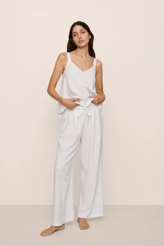 Linen Blend Relaxed Pant sold by Eberjey