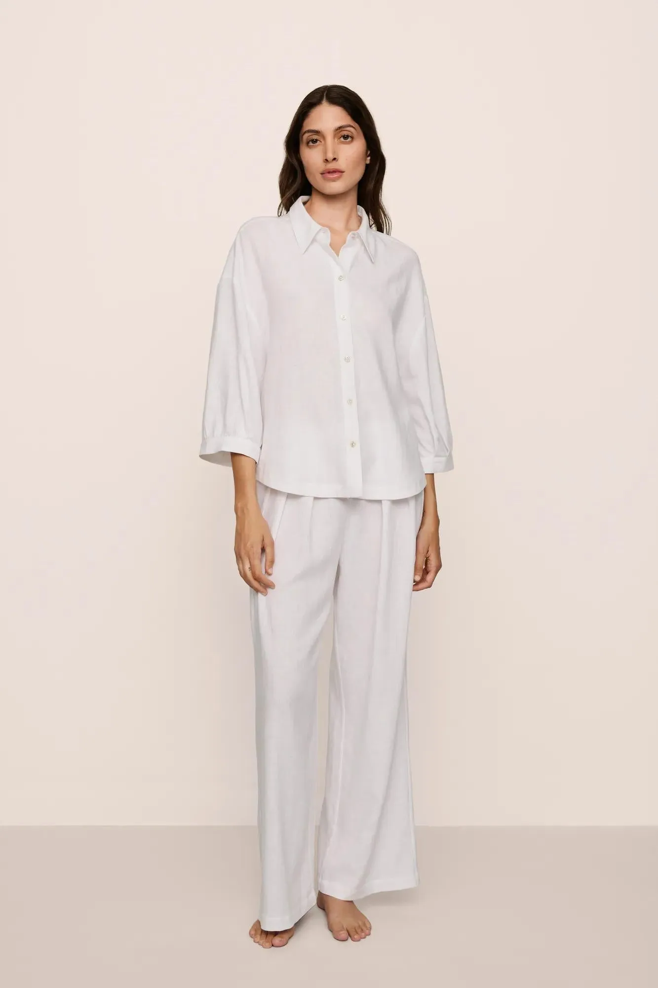 Linen Blend Relaxed Pant sold by Eberjey product image thumbnail 4