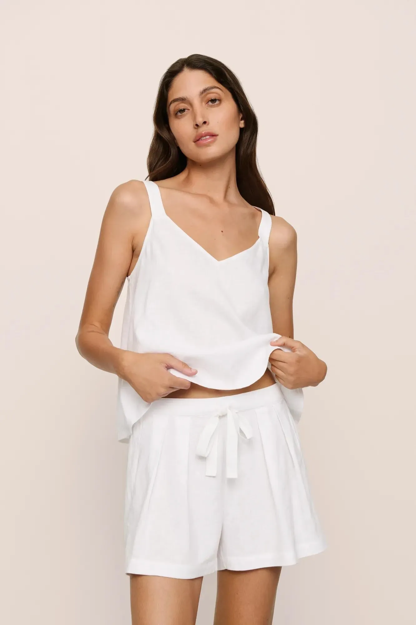 Linen Blend Relaxed Short sold by Eberjey