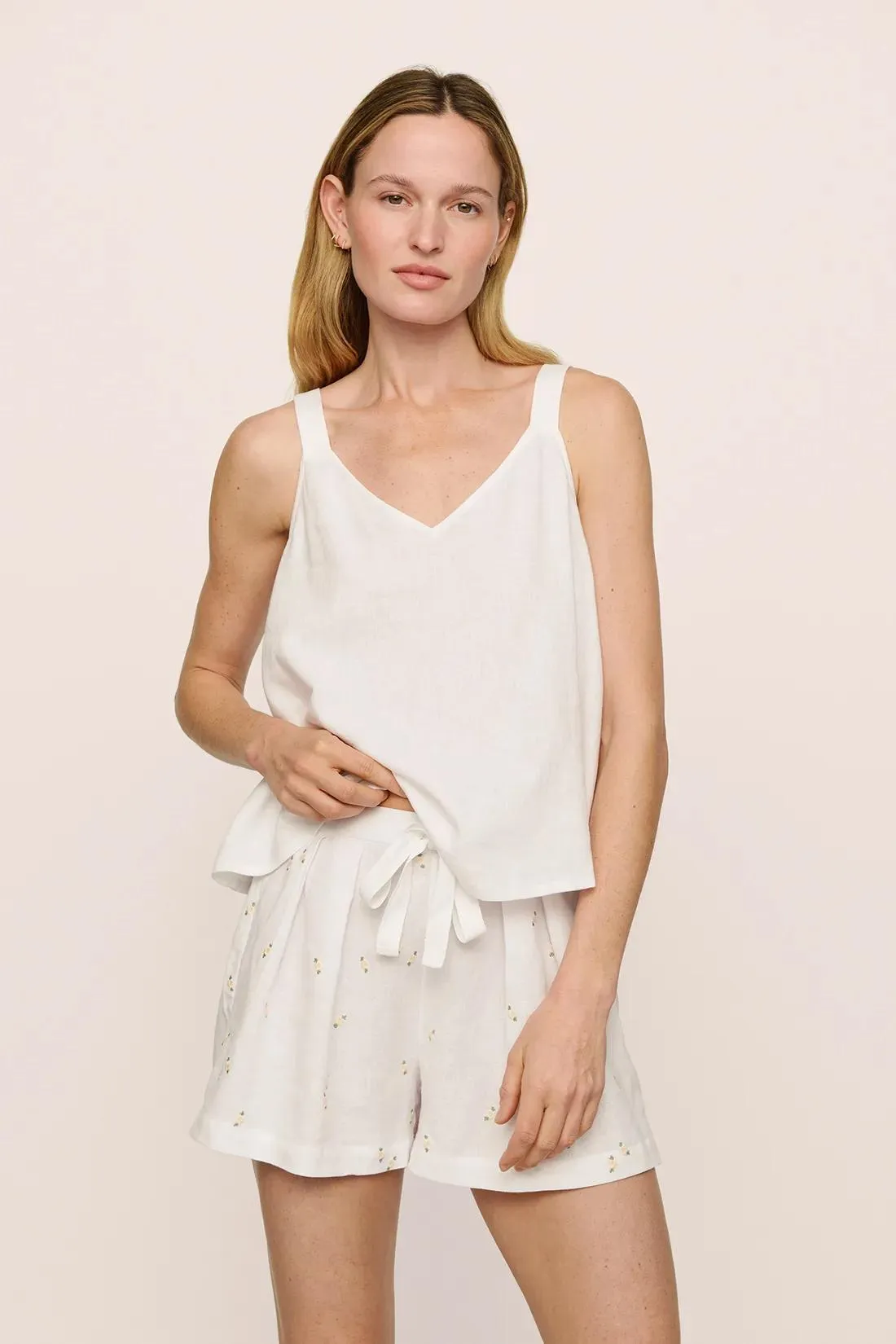 Linen Blend Relaxed Short sold by Eberjey product image thumbnail 4