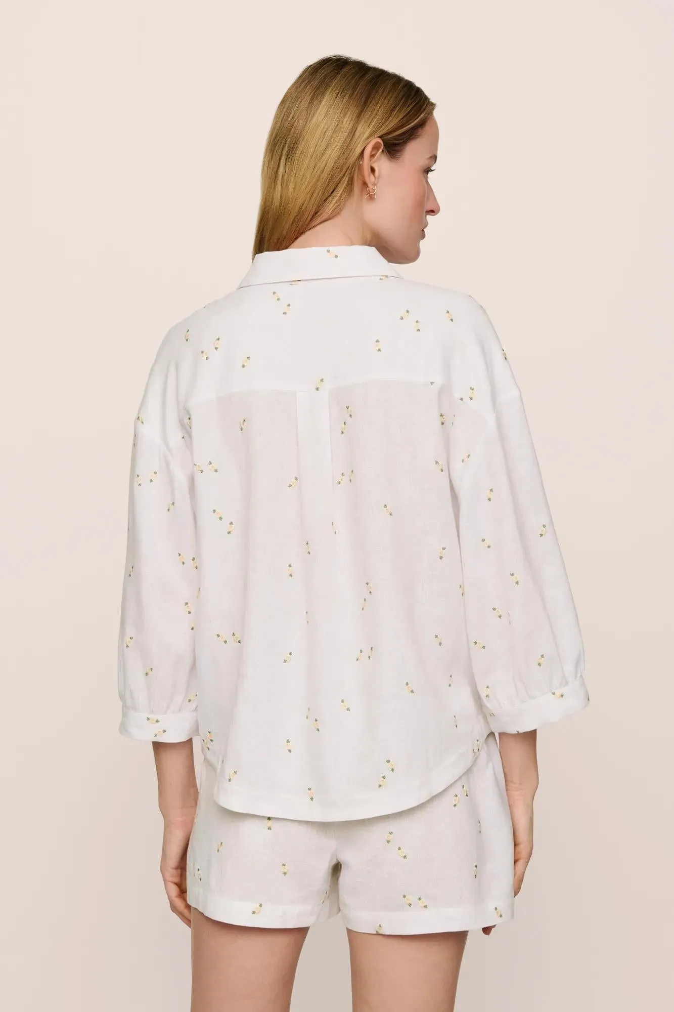 Linen Blend Relaxed Short sold by Eberjey product image thumbnail 3