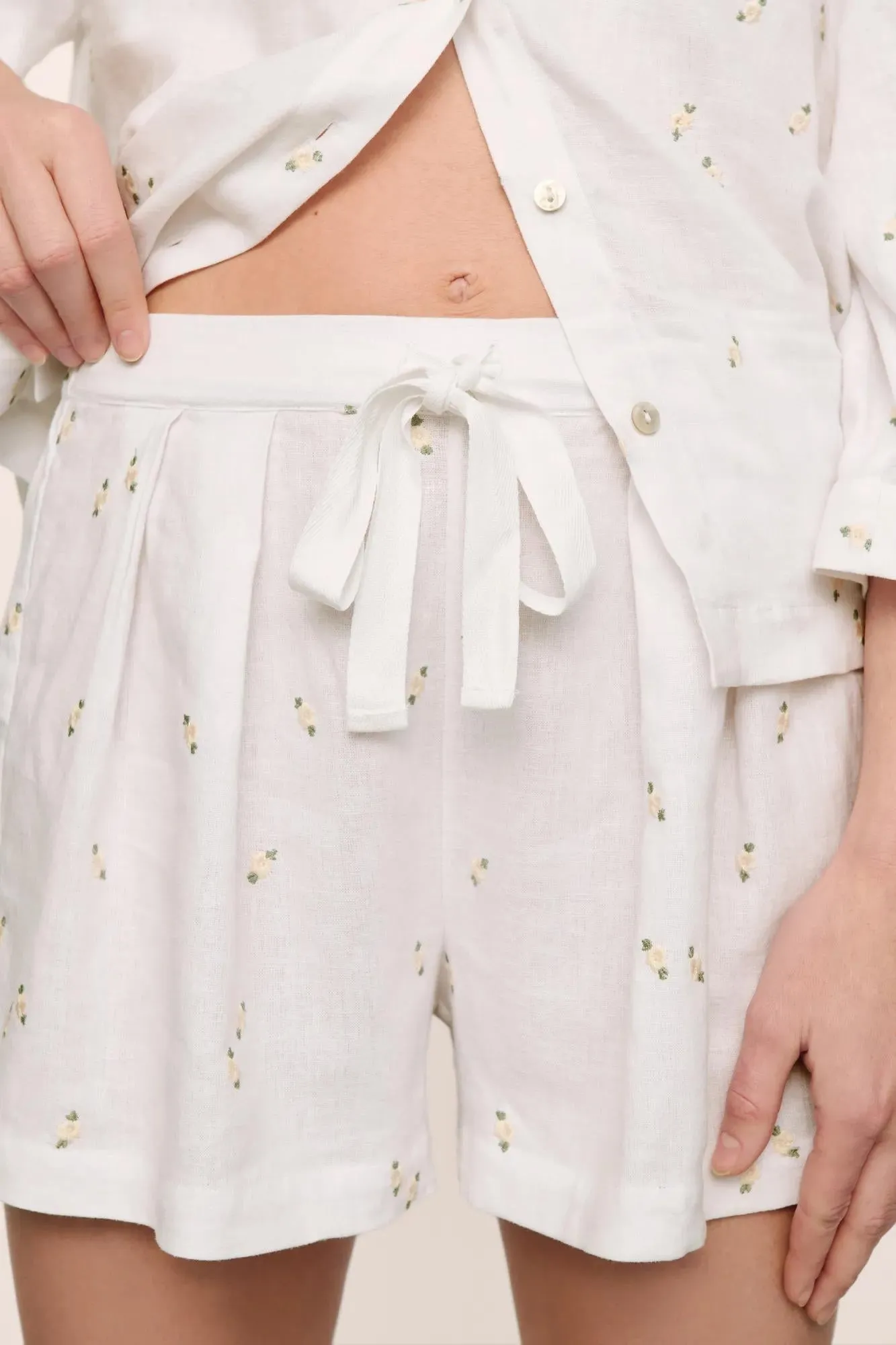 Linen Blend Relaxed Short sold by Eberjey product image thumbnail 2