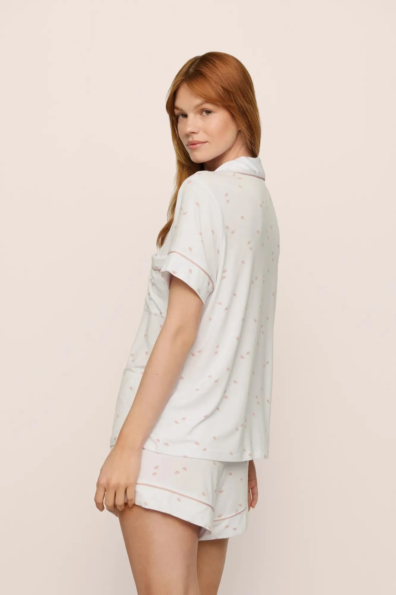 Gisele Printed TENCEL™ Modal Relaxed Short PJ Set sold by Eberjey product image thumbnail 3