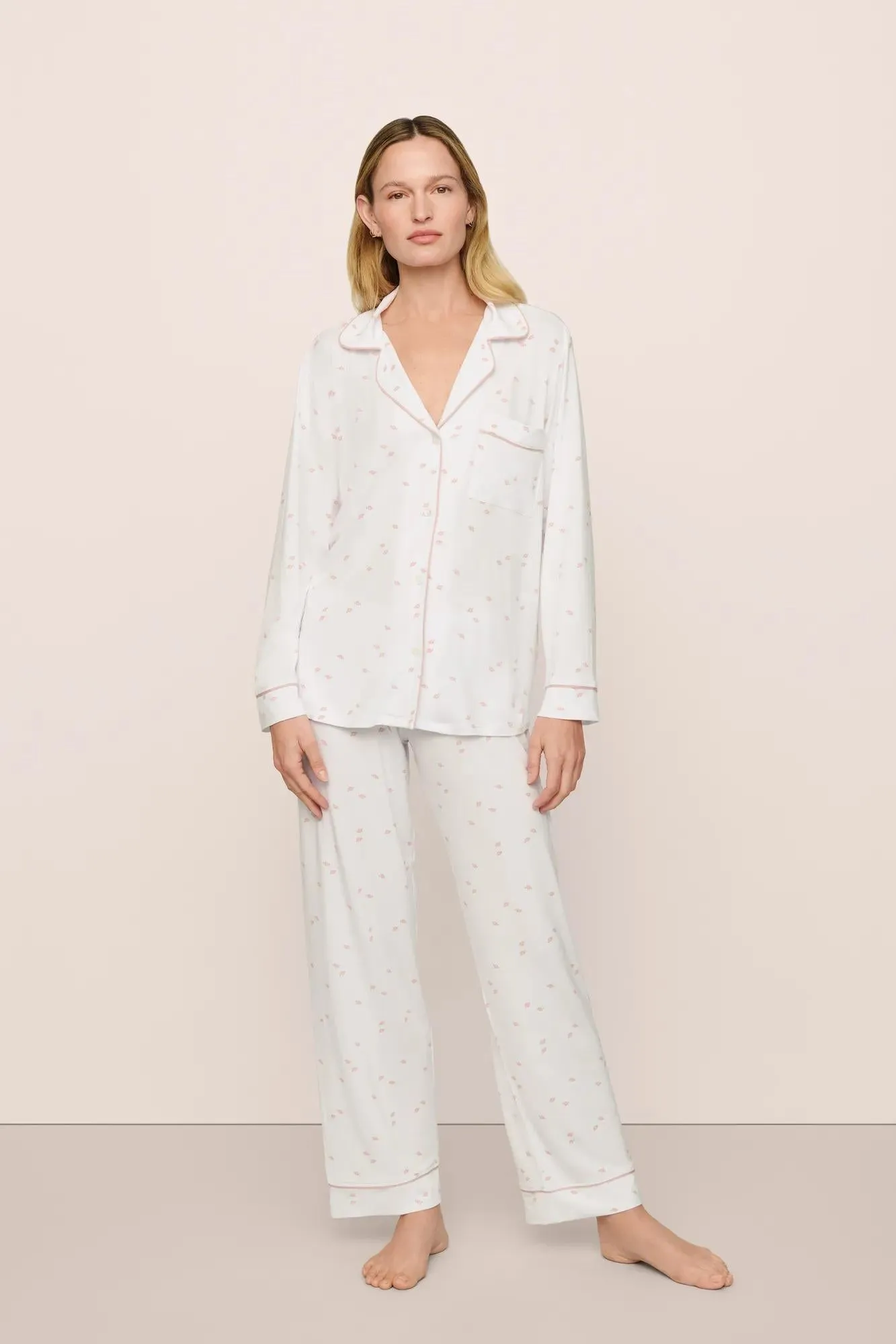 Gisele Printed TENCEL™ Modal Long PJ Set sold by Eberjey