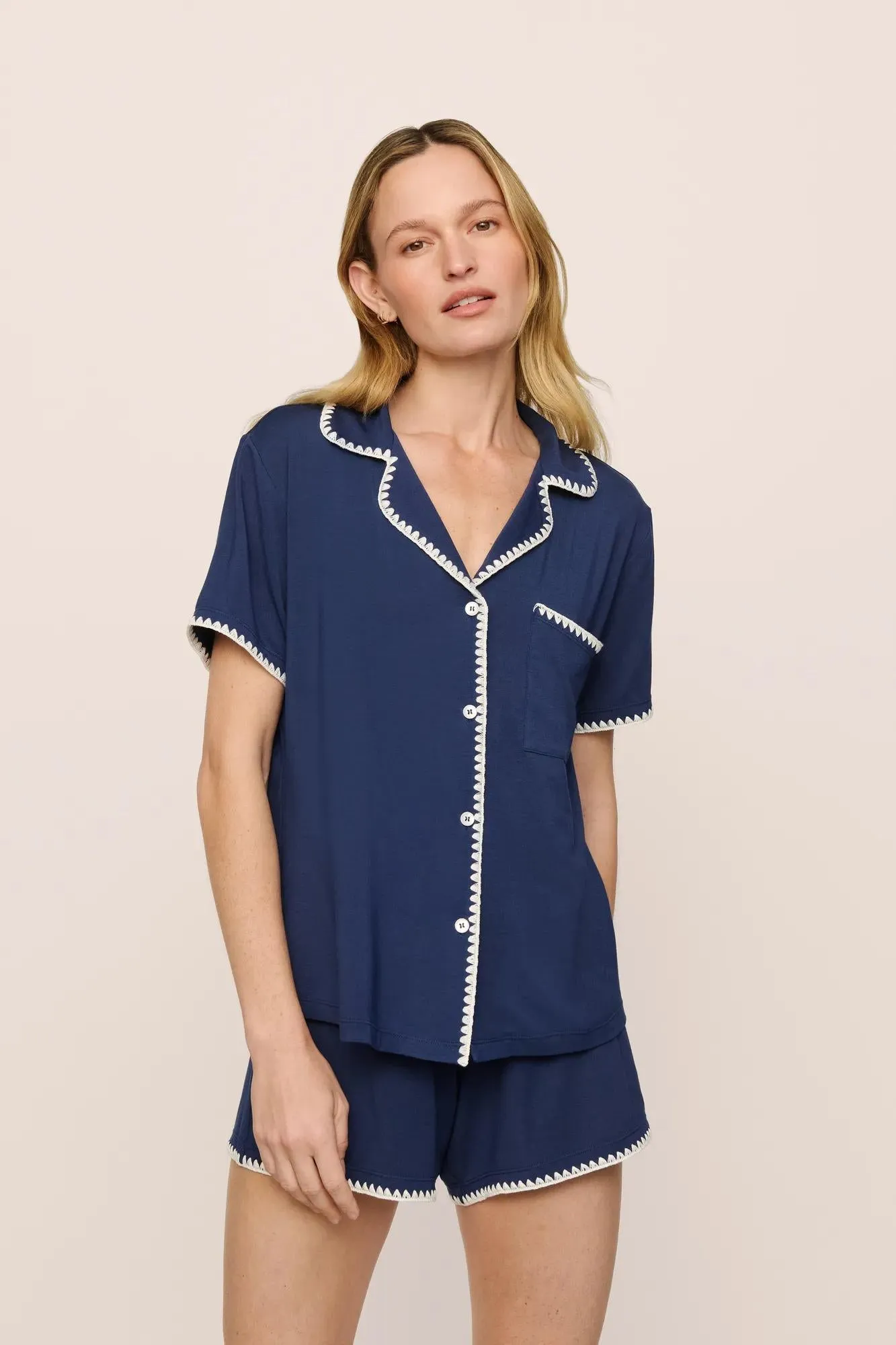 Frida TENCEL™ Modal Relaxed Short PJ Set sold by Eberjey