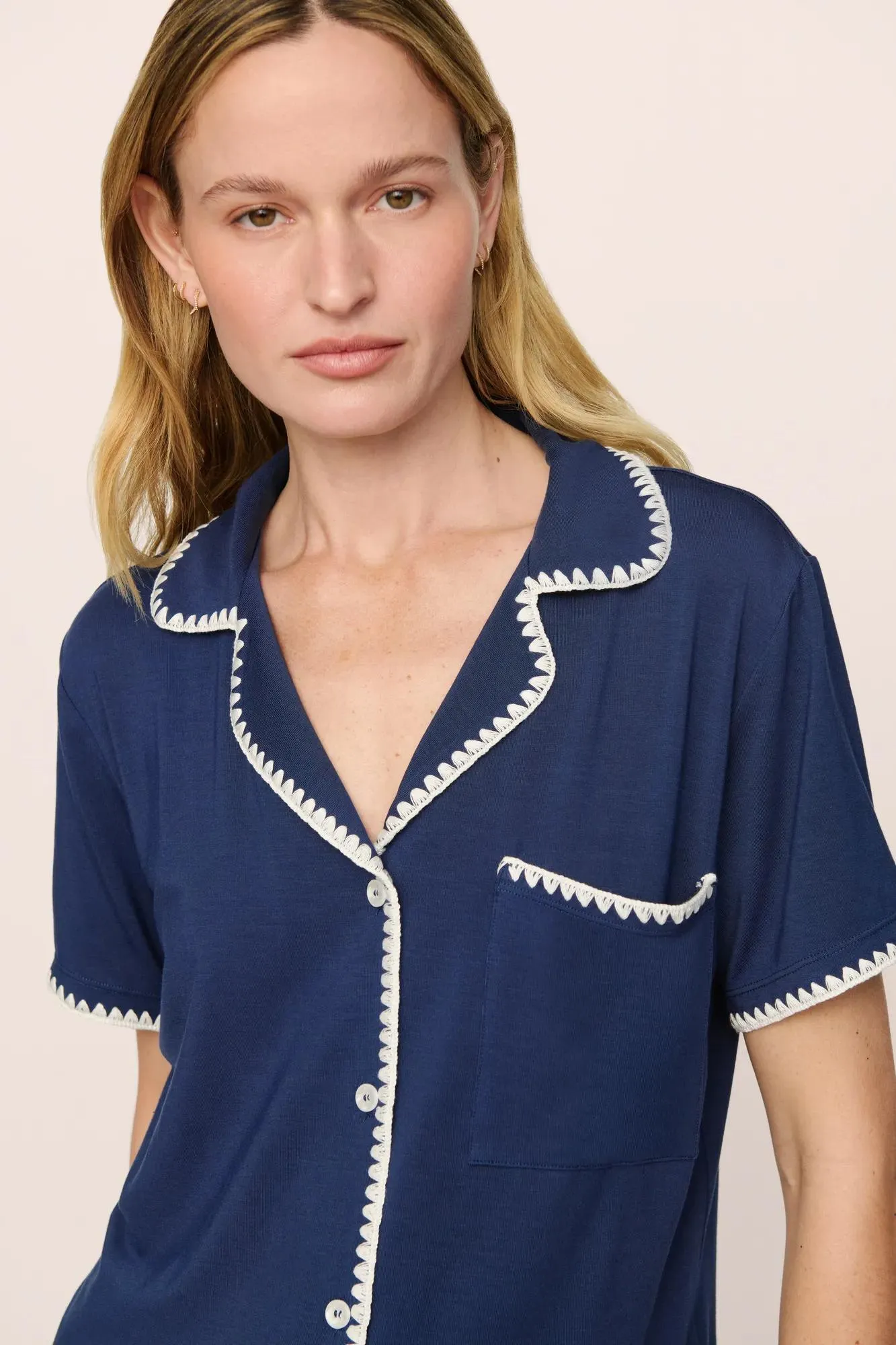 Frida TENCEL™ Modal Relaxed Short PJ Set sold by Eberjey product image thumbnail 2