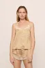 Washable Silk Printed Lace Cami & Short Set sold by Eberjey