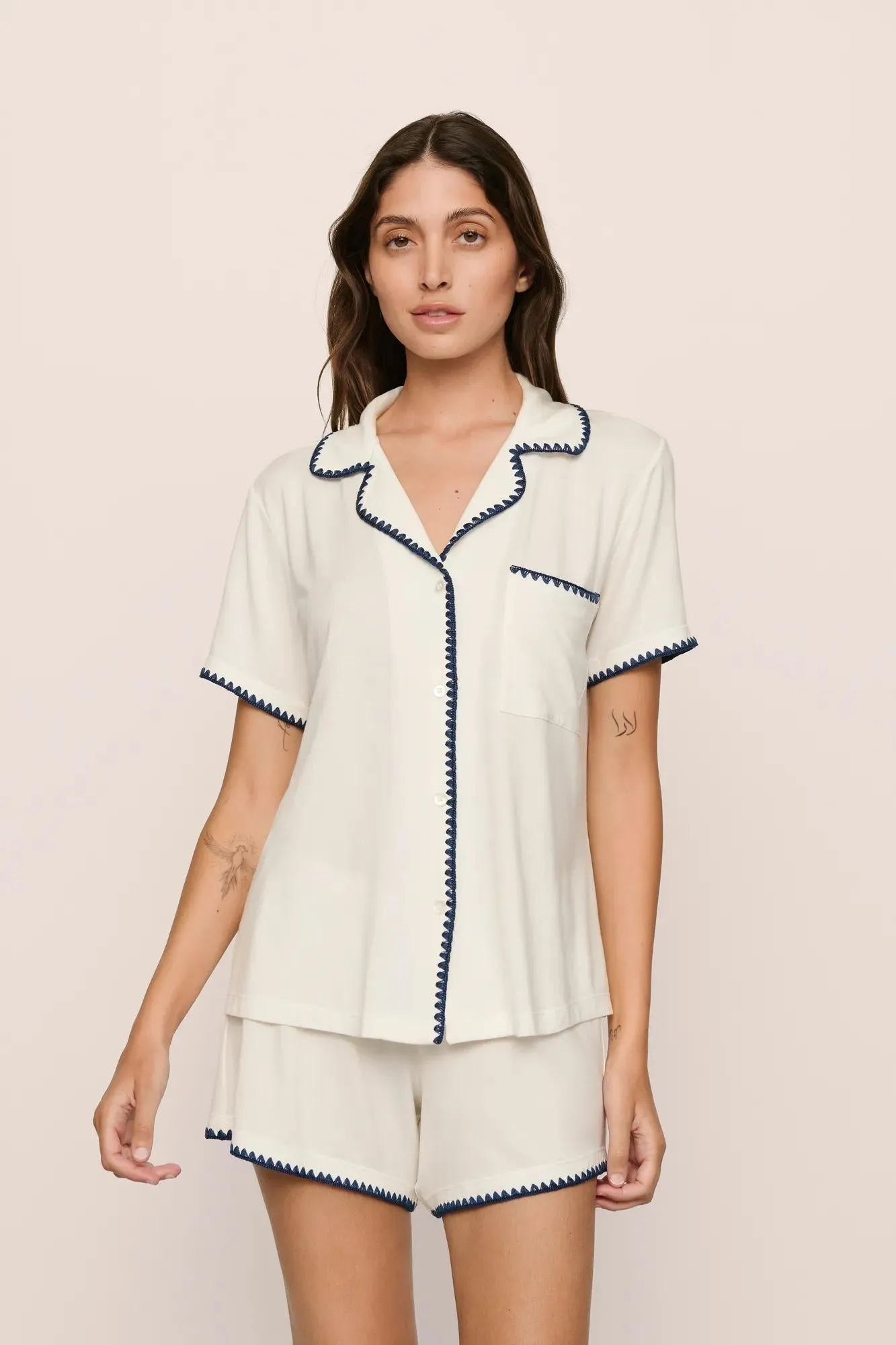 Frida TENCEL™ Modal Relaxed Short PJ Set sold by Eberjey