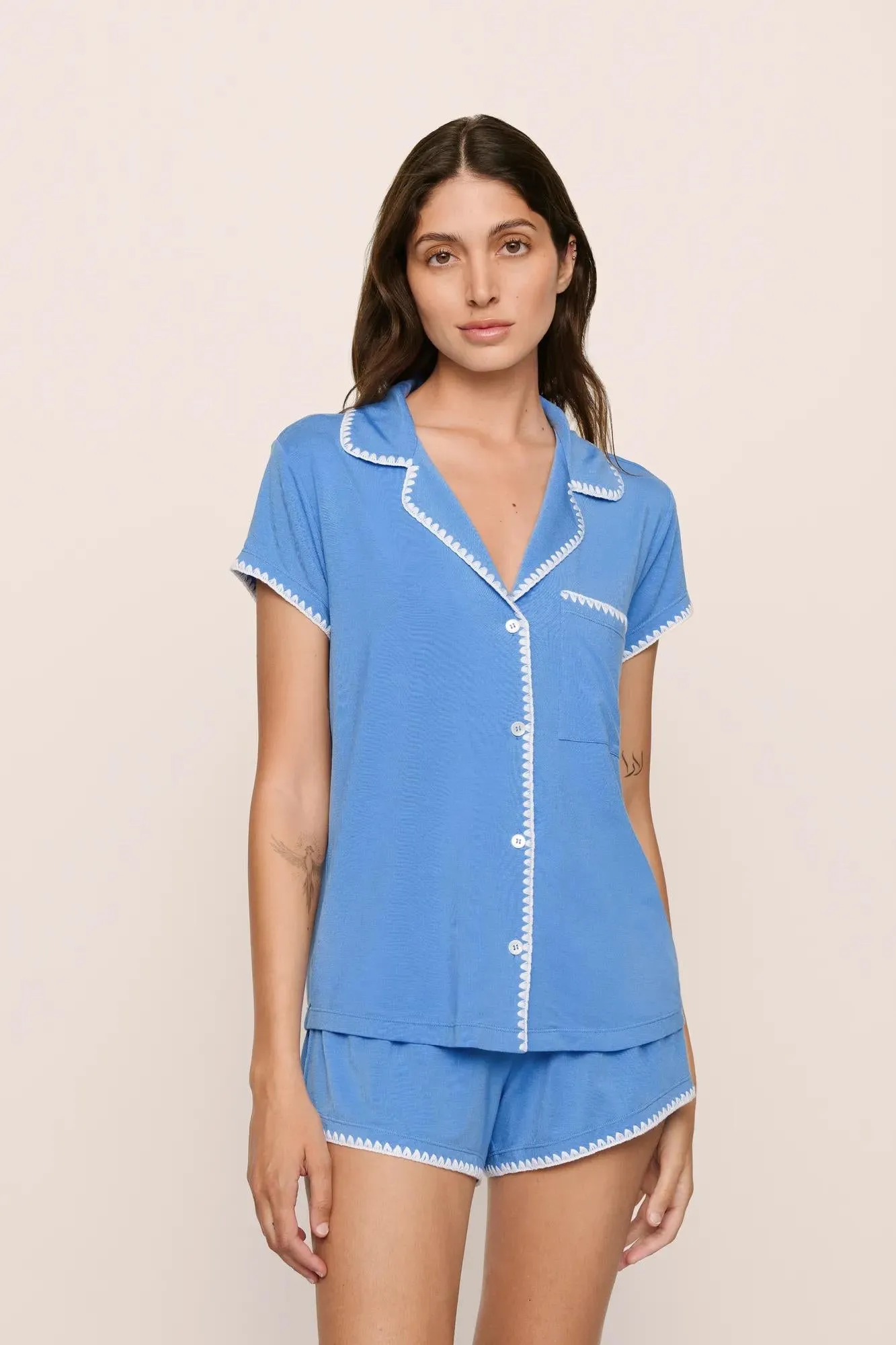 Frida TENCEL™ Modal Shortie Short PJ Set sold by Eberjey