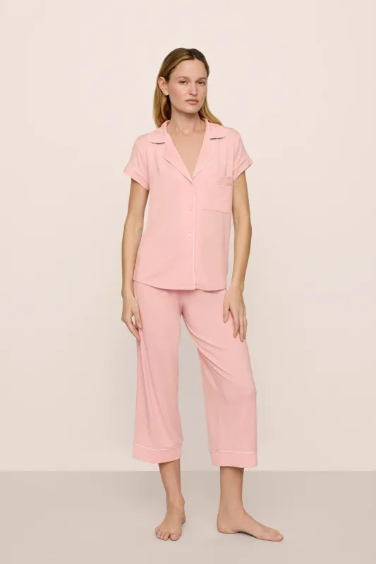 Gisele TENCEL™ Modal Short Sleeve Cropped PJ Set sold by Eberjey