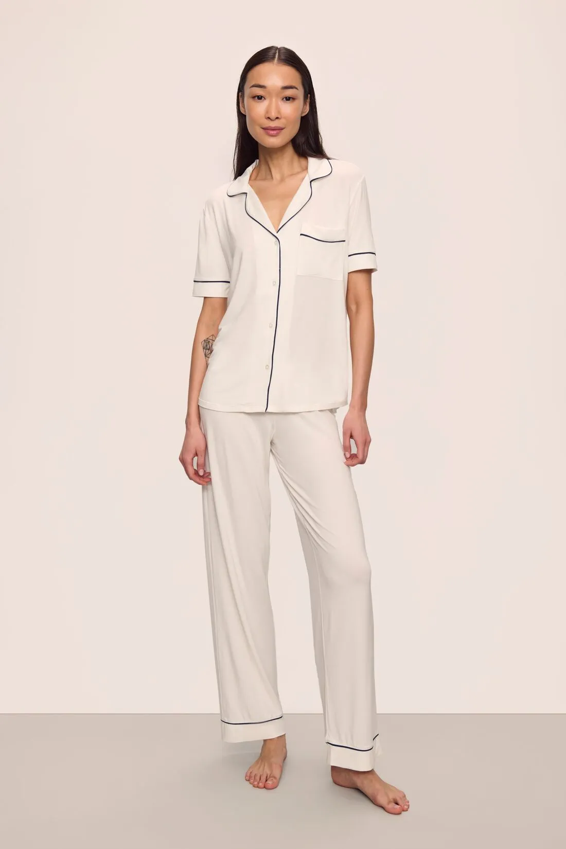 Gisele TENCEL™ Modal Short Sleeve & Pant PJ Set sold by Eberjey