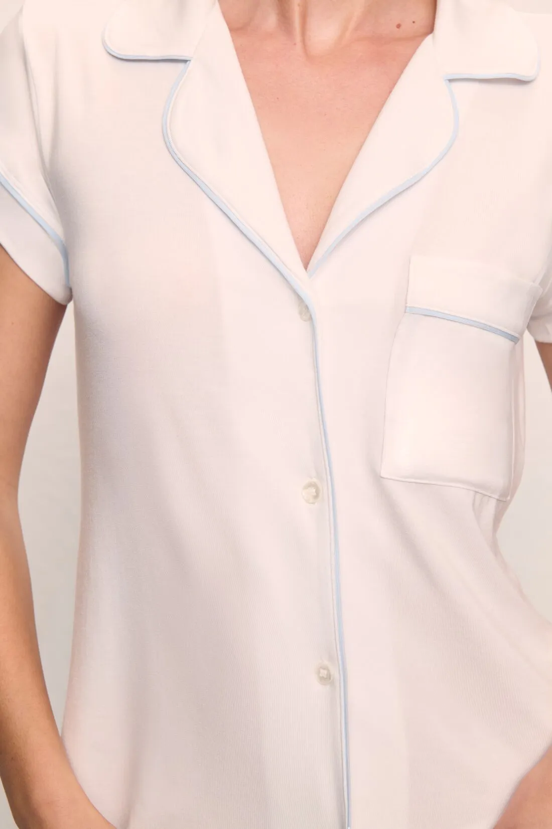 Gisele TENCEL™ Modal Short Sleeve Cropped PJ Set sold by Eberjey product image thumbnail 3