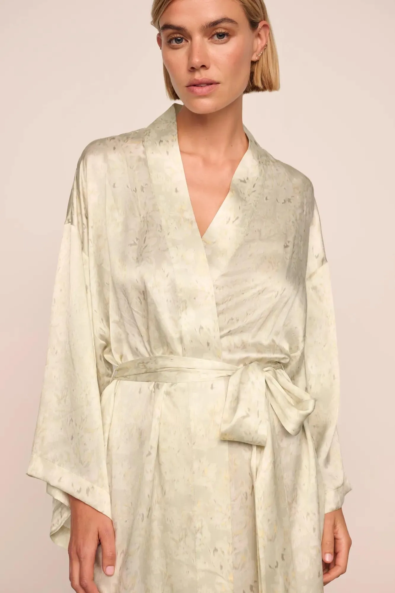 Inez Washable Silk Printed Robe sold by Eberjey product image thumbnail 3