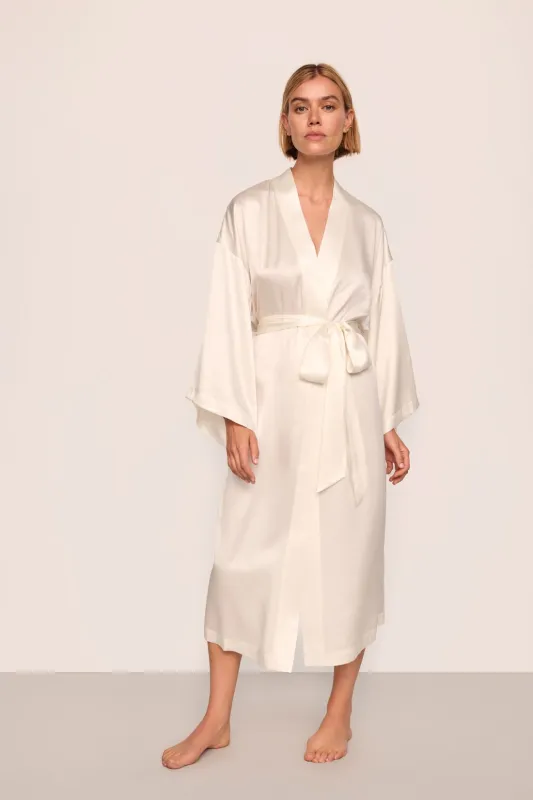 Inez Washable Silk Robe sold by Eberjey