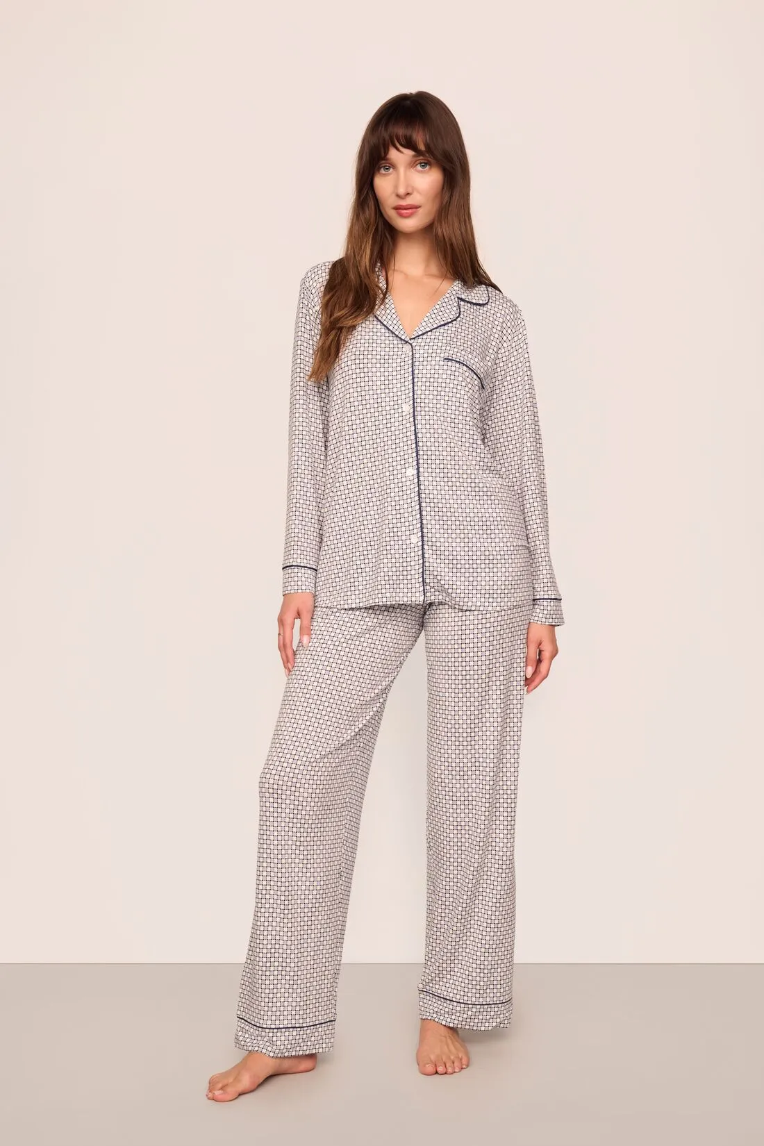 Gisele Printed TENCEL™ Modal Long PJ Set sold by Eberjey