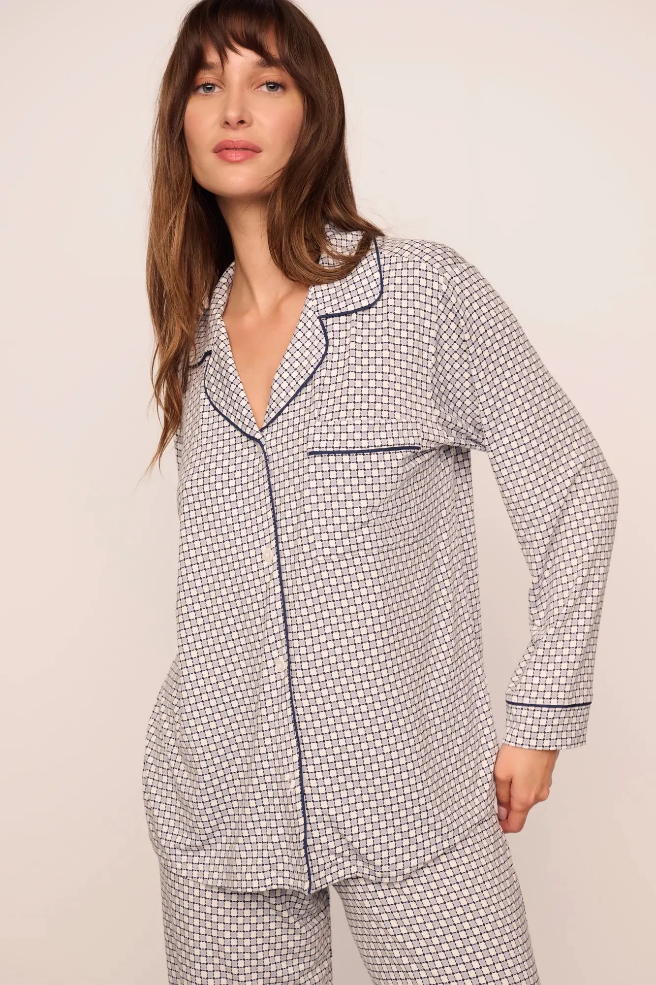 Gisele Printed TENCEL™ Modal Long PJ Set sold by Eberjey product image thumbnail 3