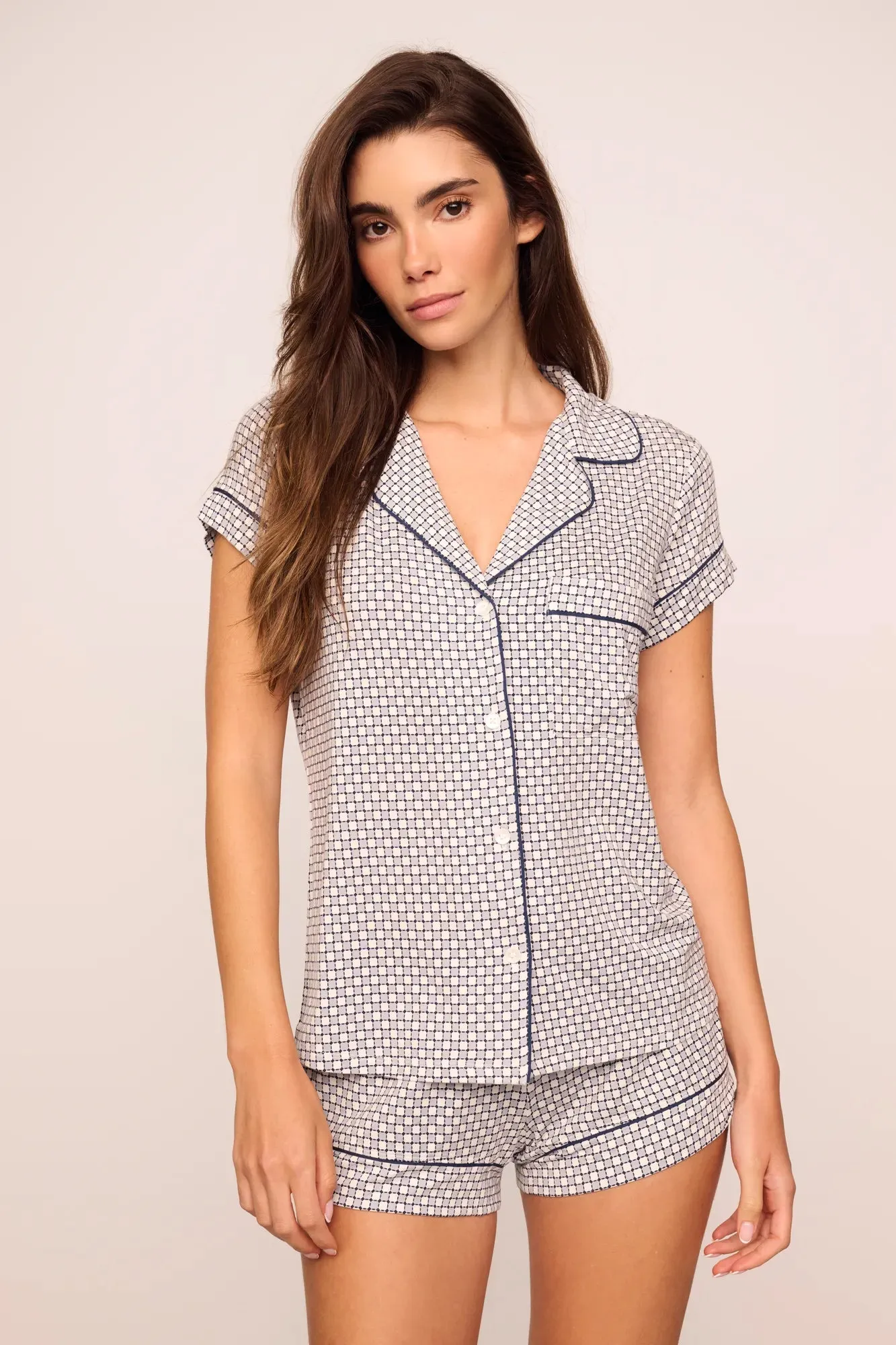 Gisele Printed TENCEL™ Modal Shortie Short PJ Set sold by Eberjey product image thumbnail 2