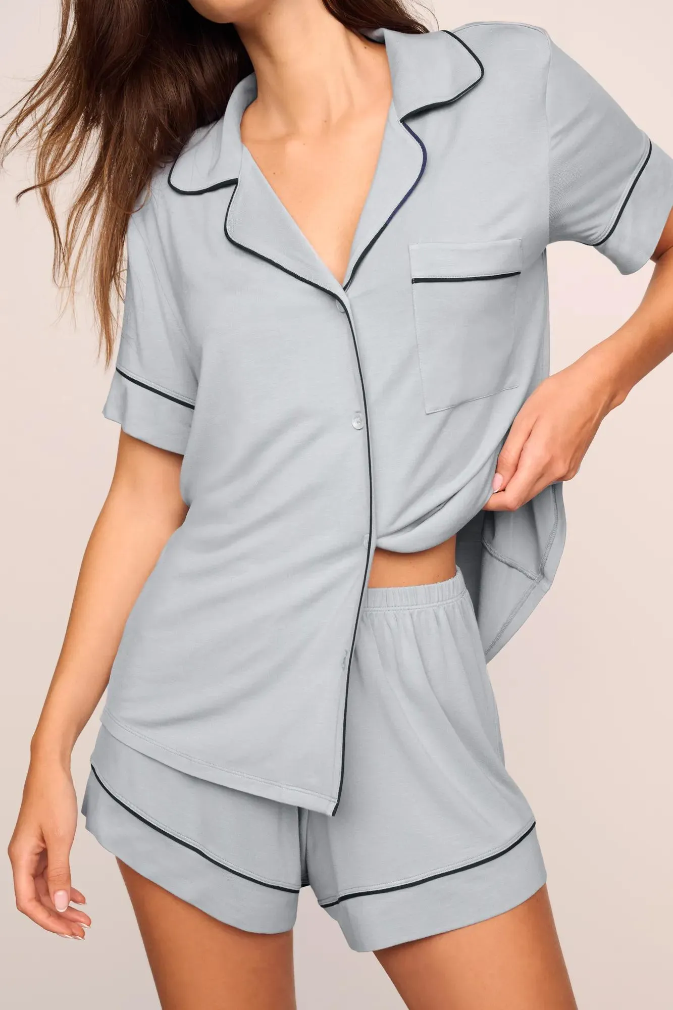 Gisele TENCEL™ Modal Relaxed Short PJ Set sold by Eberjey product image thumbnail 2