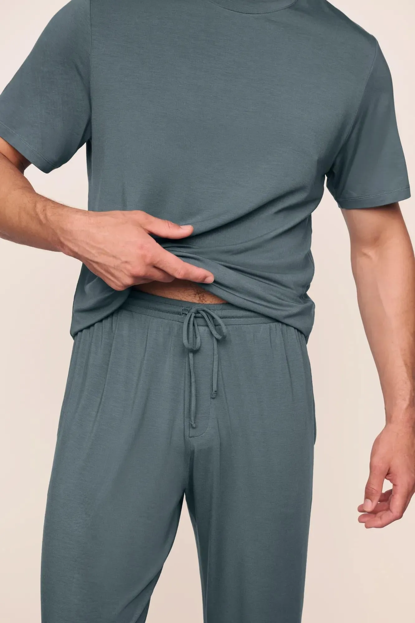 Henry TENCEL™ Modal Short Sleeve & Pant PJ Set sold by Eberjey product image thumbnail 2