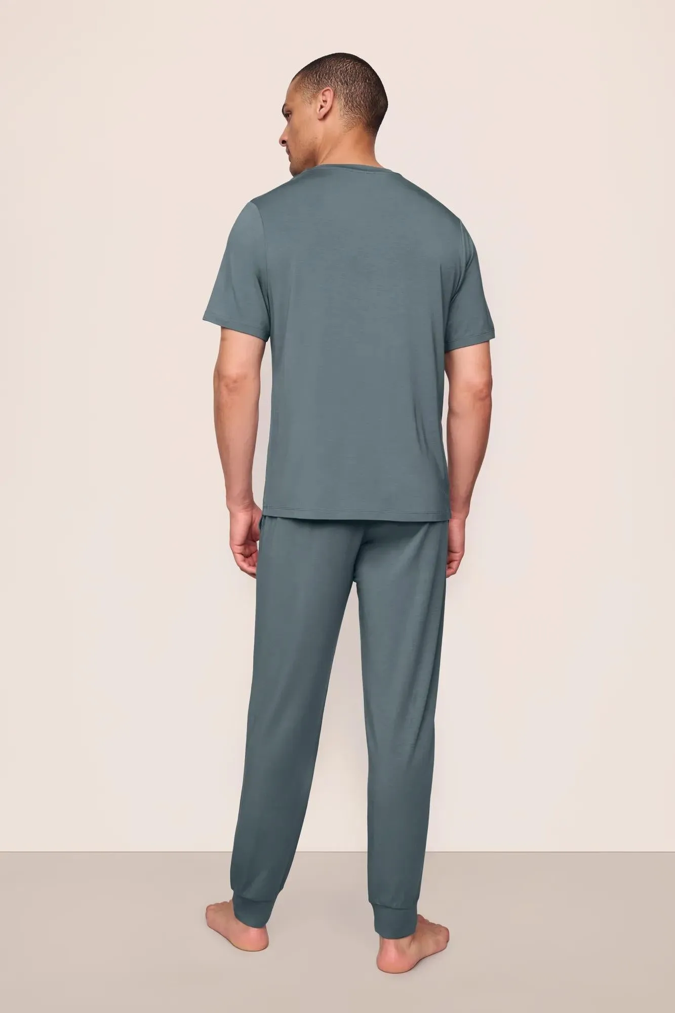 Henry TENCEL™ Modal Short Sleeve & Pant PJ Set sold by Eberjey product image thumbnail 3