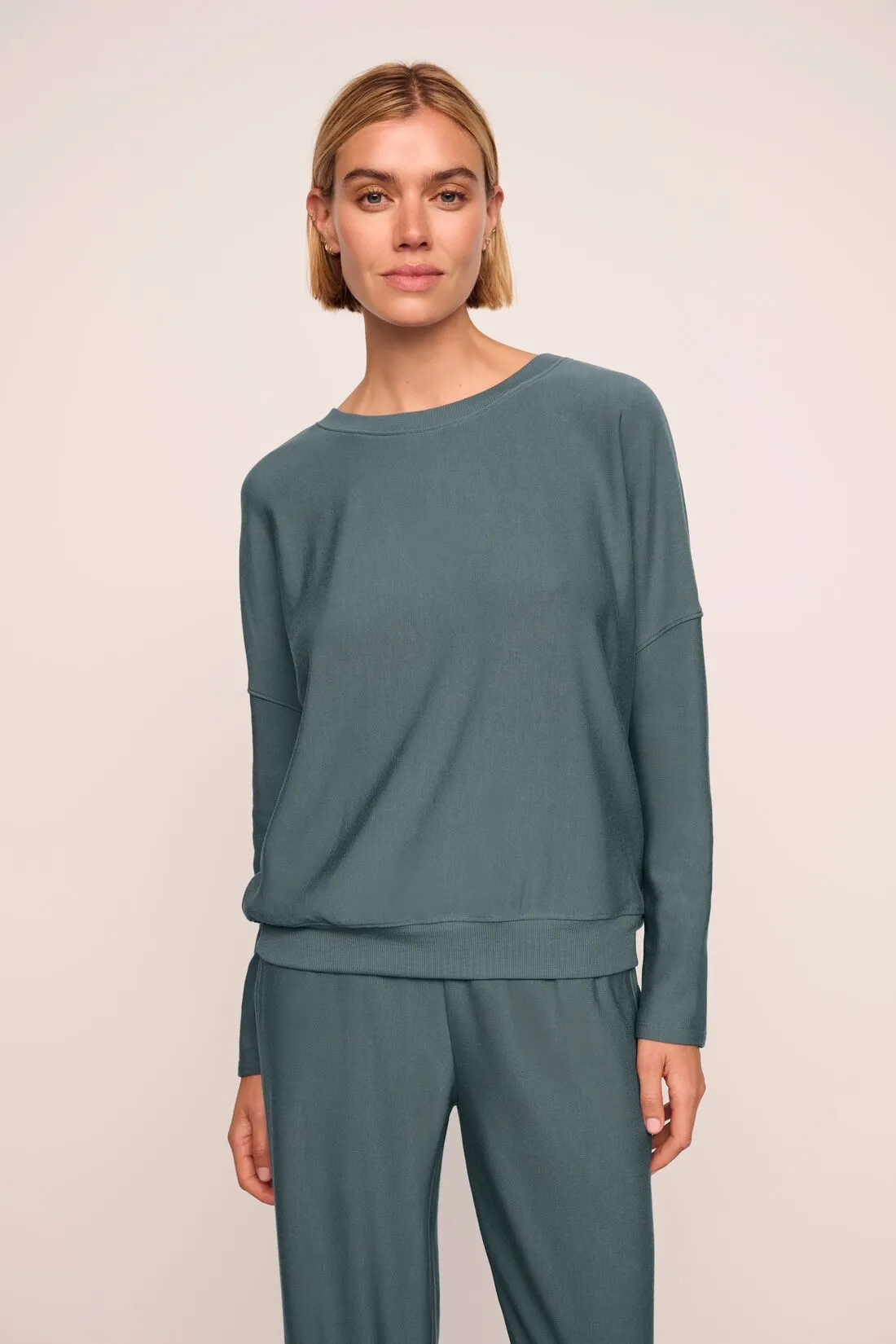 Softest Sweats Boat Neck Pullover sold by Eberjey product image thumbnail 3