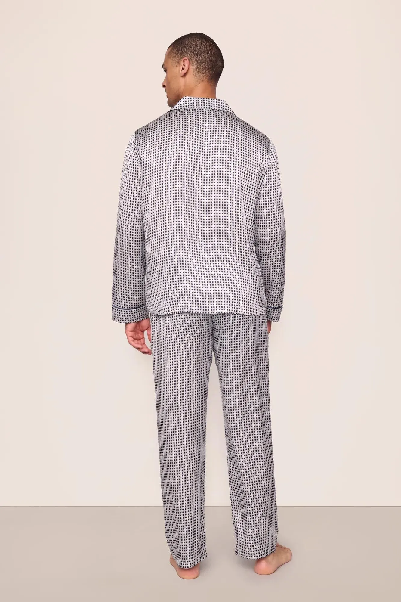 Charles Washable Silk Printed Long PJ Set sold by Eberjey product image thumbnail 3
