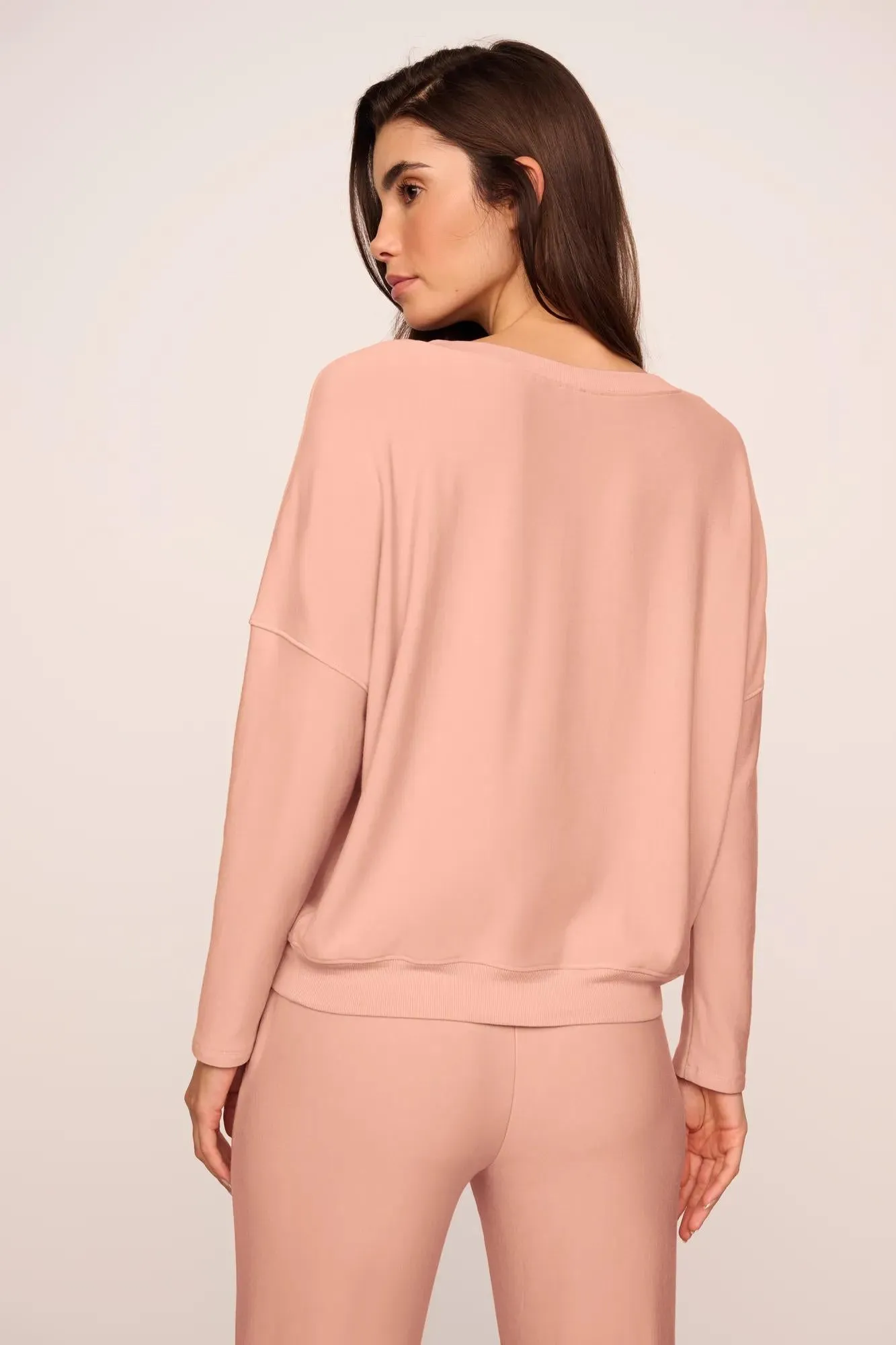 Softest Sweats Boat Neck Pullover sold by Eberjey product image thumbnail 3