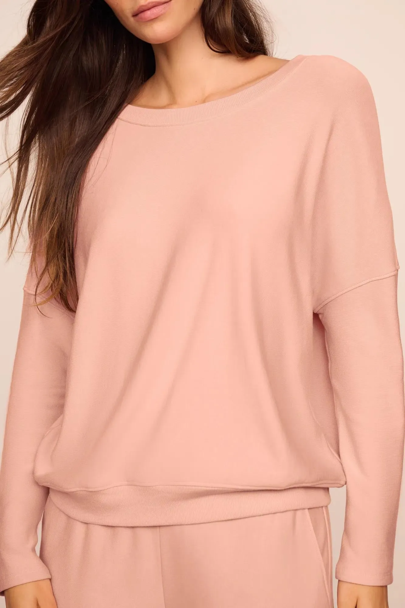 Softest Sweats Boat Neck Pullover sold by Eberjey product image thumbnail 2