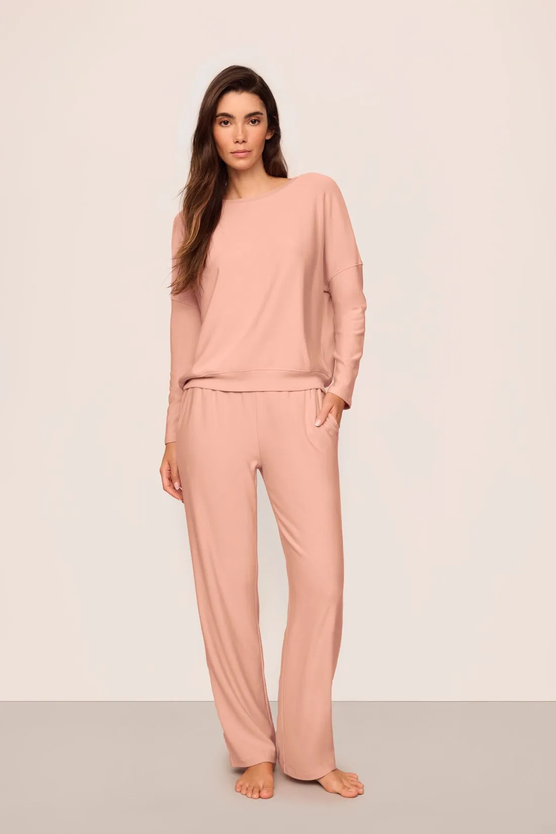 Softest Sweats Straight Leg Pant sold by Eberjey product image thumbnail 4