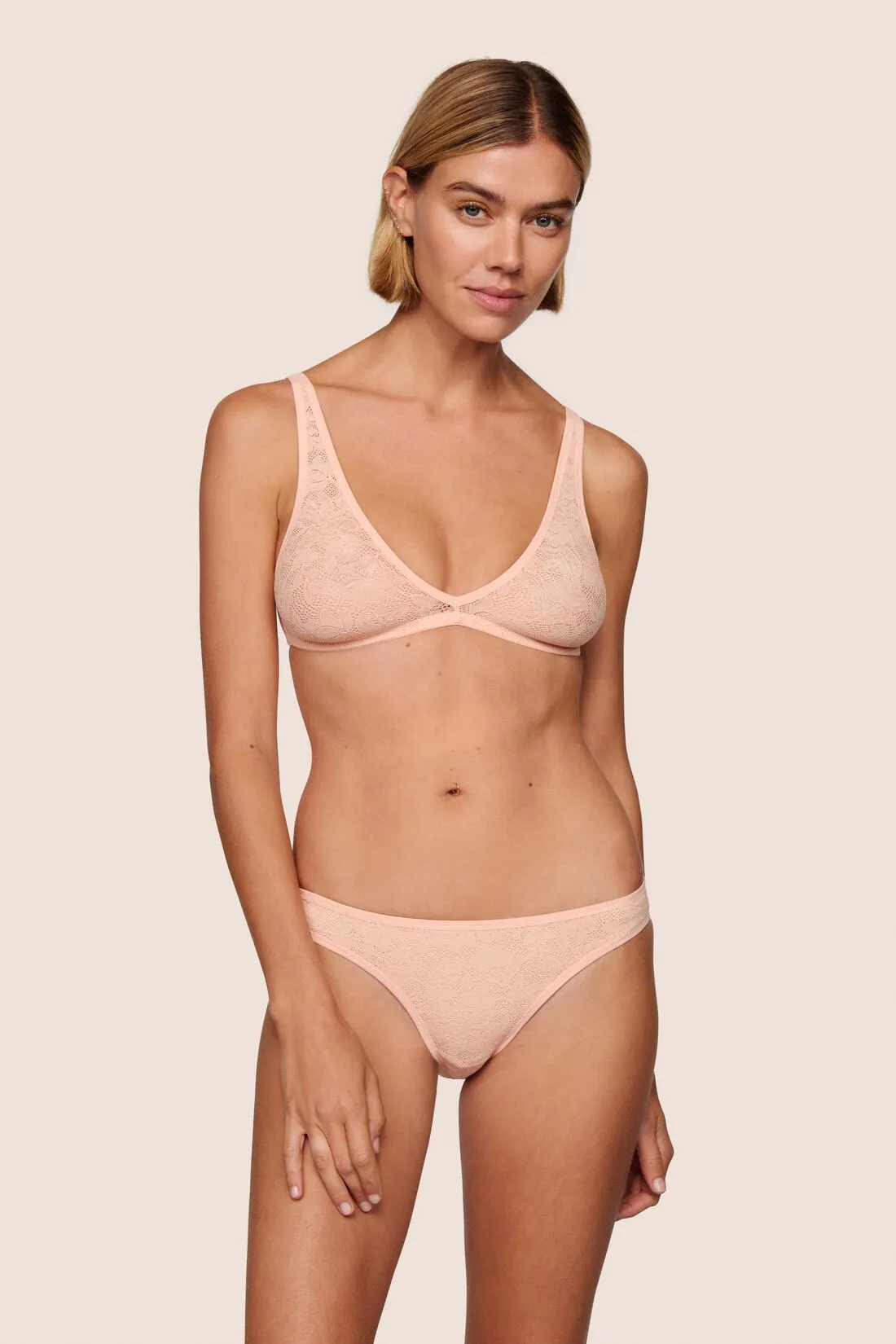 Soft Stretch Recycled Lace Bikini sold by Eberjey