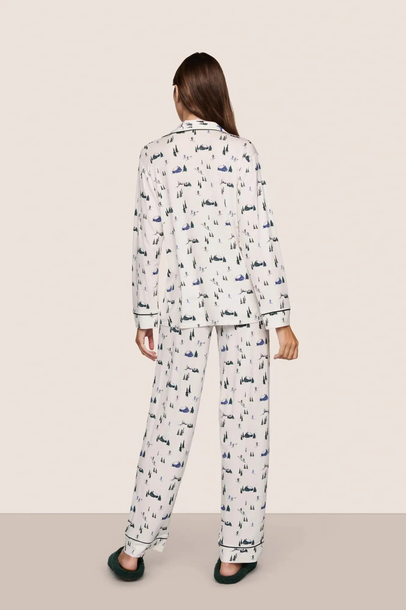 Gisele Printed TENCEL™ Modal Long PJ Set sold by Eberjey product image thumbnail 3