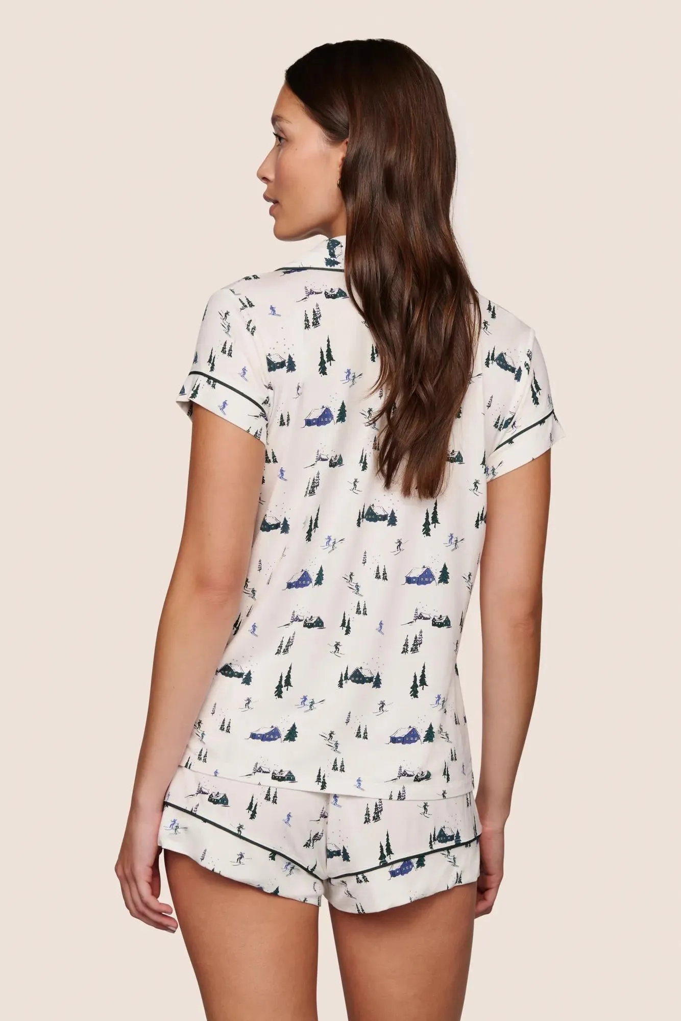 Gisele Printed TENCEL™ Modal Shortie Short PJ Set sold by Eberjey product image thumbnail 2