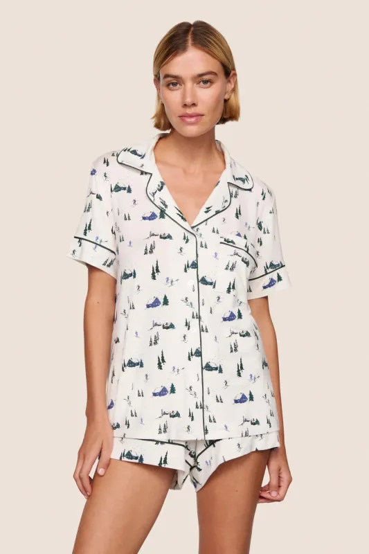 Gisele Printed TENCEL™ Modal Relaxed Short PJ Set sold by Eberjey