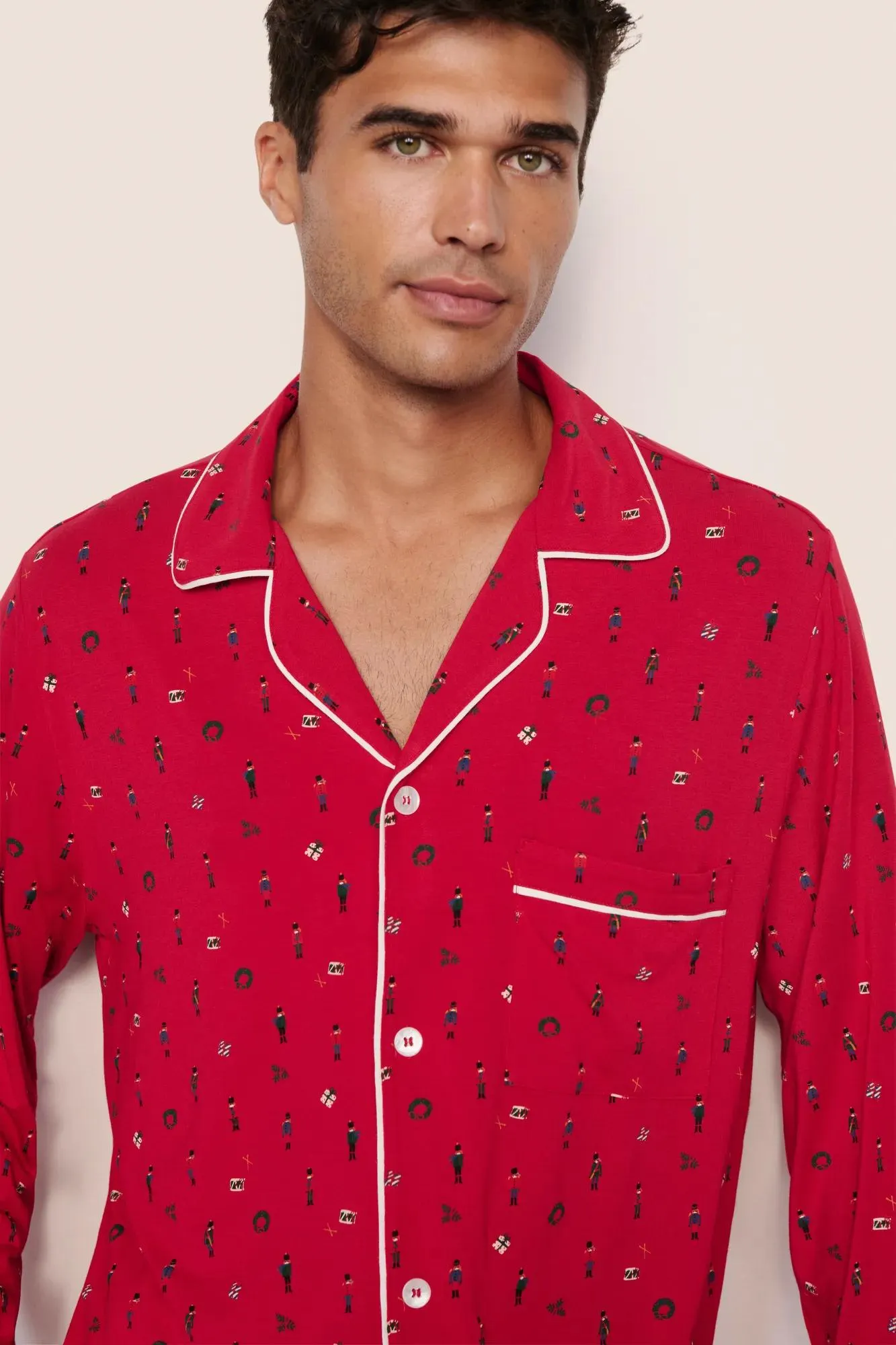 William Printed TENCEL™ Modal Long PJ Set sold by Eberjey product image thumbnail 3