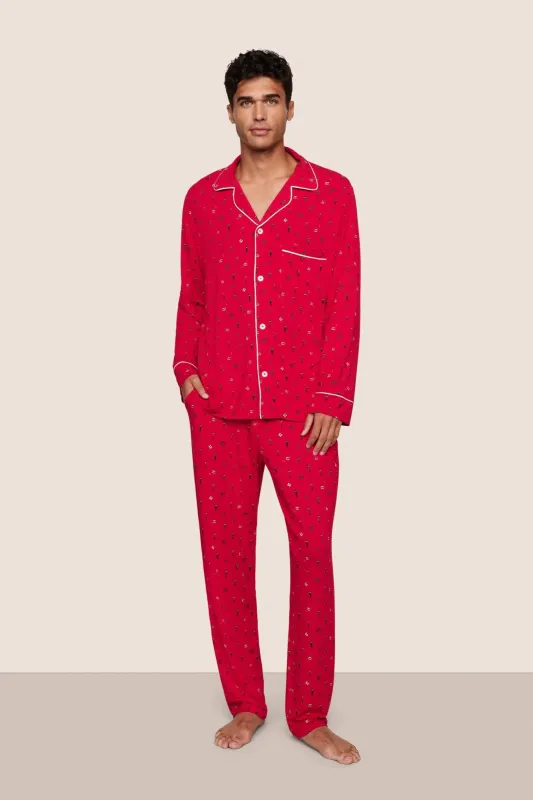 William Printed TENCEL™ Modal Long PJ Set sold by Eberjey