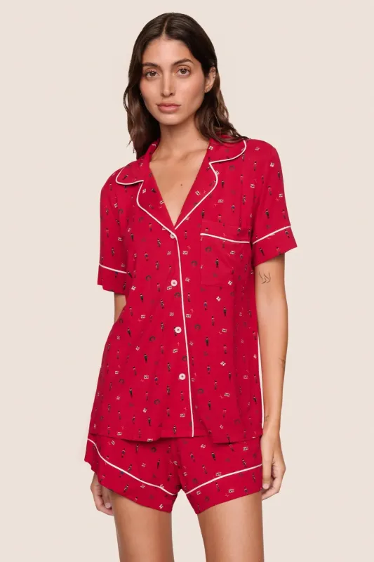 Gisele Printed TENCEL™ Modal Relaxed Short PJ Set made by Eberjey