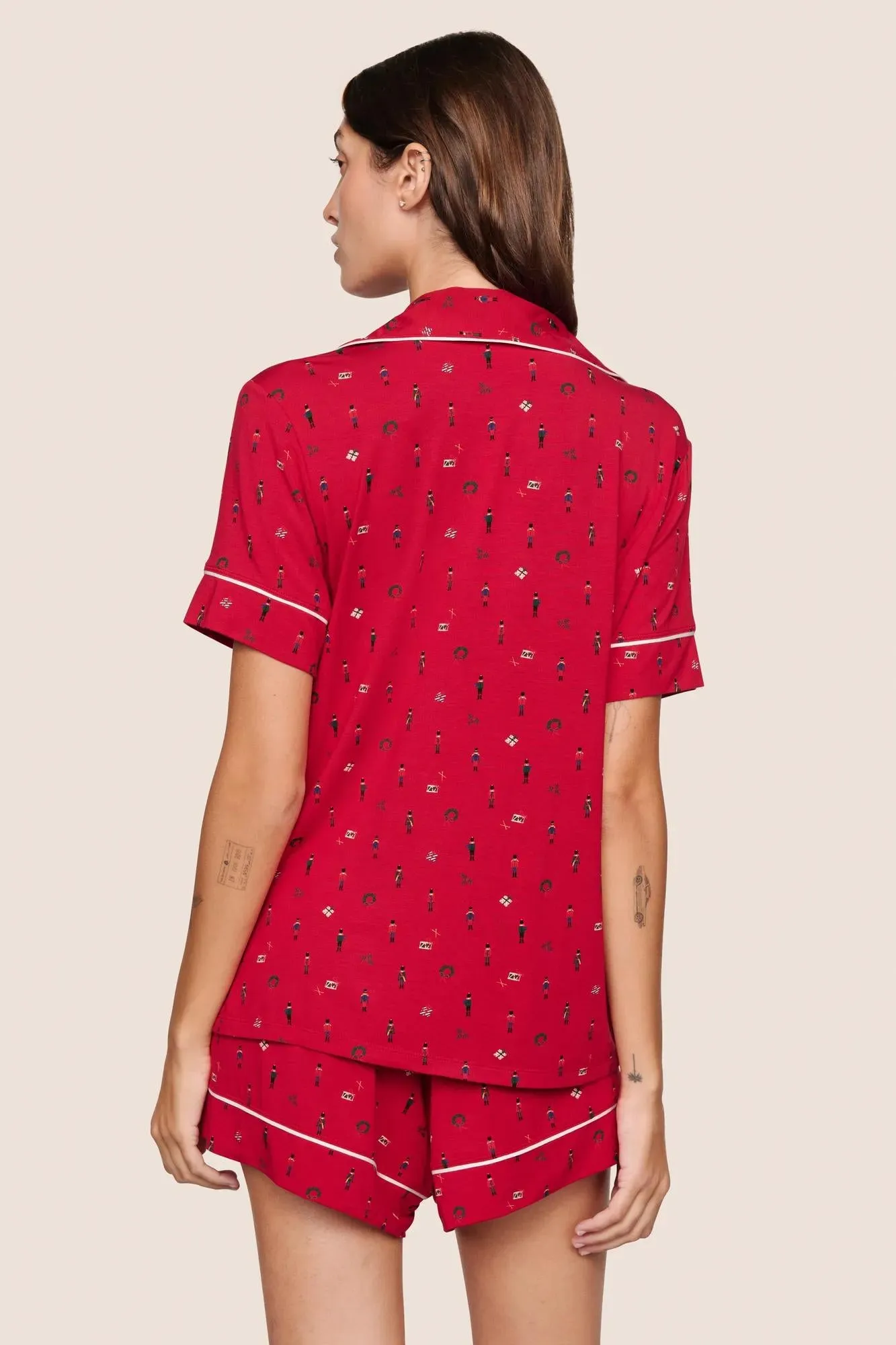 Gisele Printed TENCEL™ Modal Relaxed Short PJ Set sold by Eberjey product image thumbnail 3