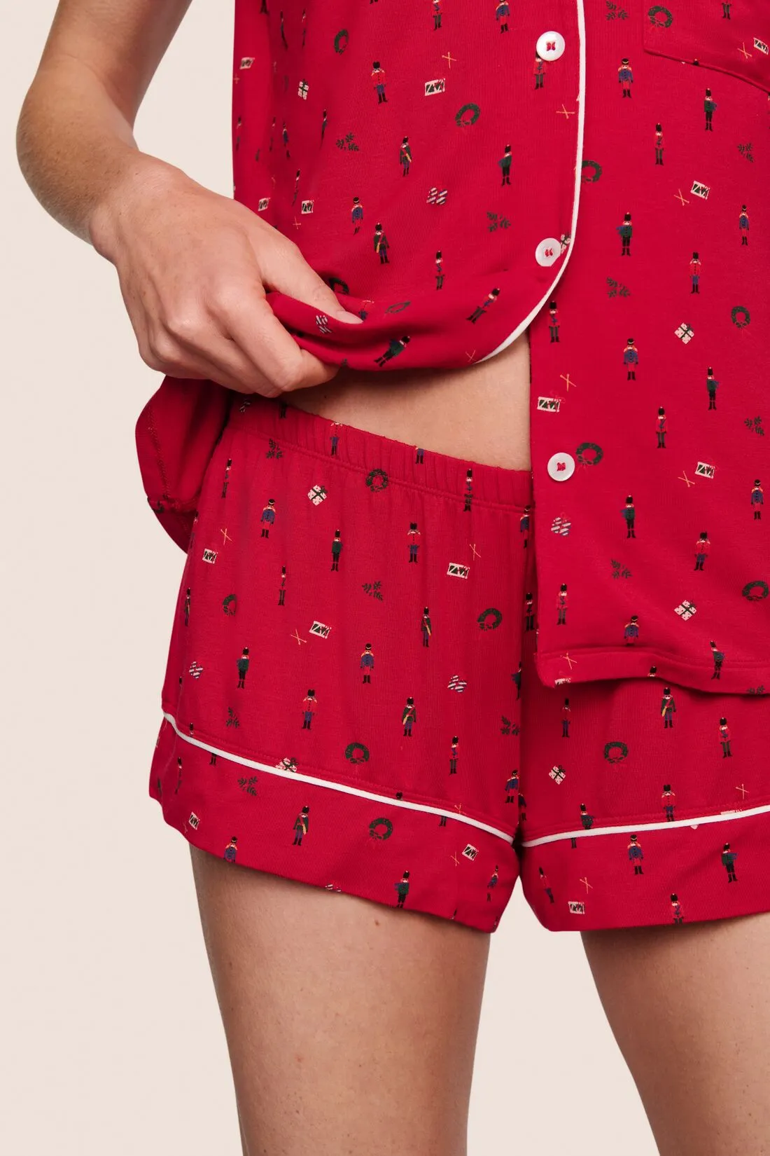 Gisele Printed TENCEL™ Modal Shortie Short PJ Set sold by Eberjey product image thumbnail 2