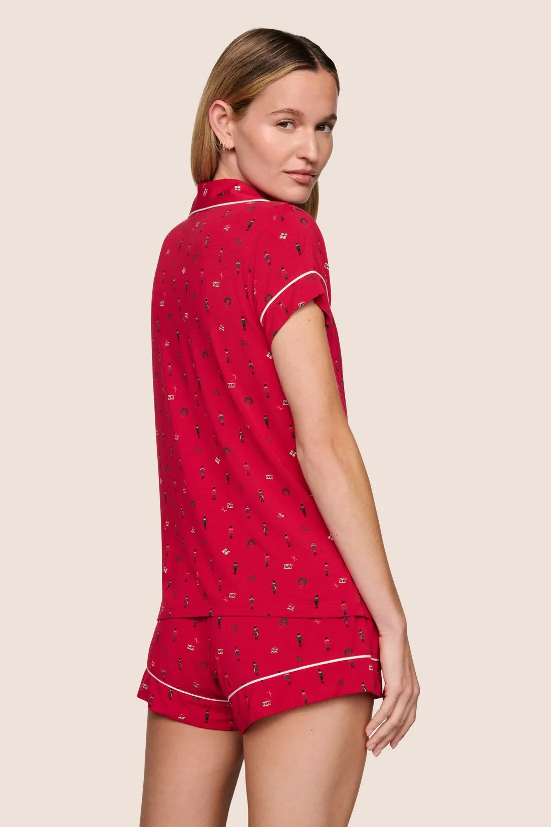 Gisele Printed TENCEL™ Modal Shortie Short PJ Set sold by Eberjey product image thumbnail 3