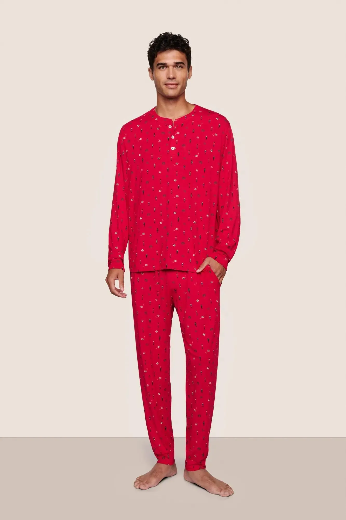 Henry Printed TENCEL™ Modal Long PJ Set sold by Eberjey