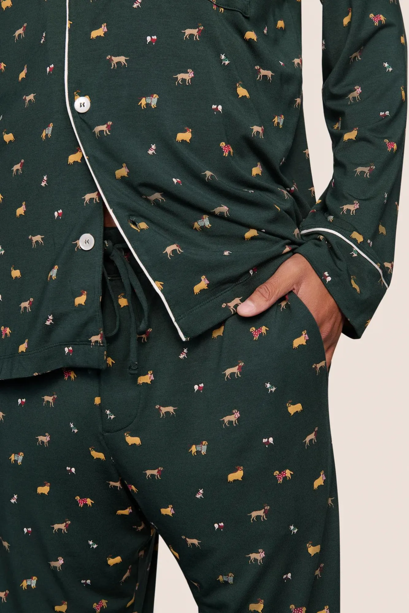 William Printed TENCEL™ Modal Long PJ Set sold by Eberjey product image thumbnail 3