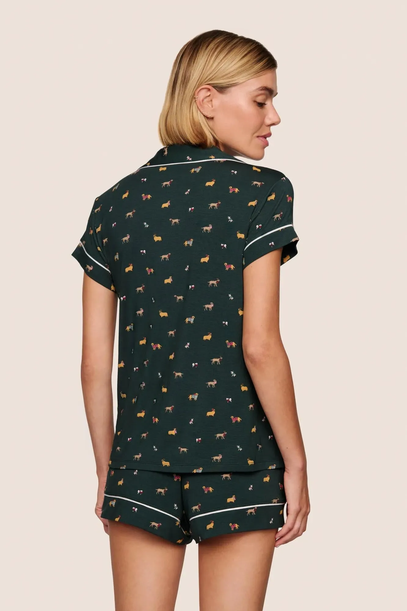 Gisele Printed TENCEL™ Modal Shortie Short PJ Set sold by Eberjey product image thumbnail 2