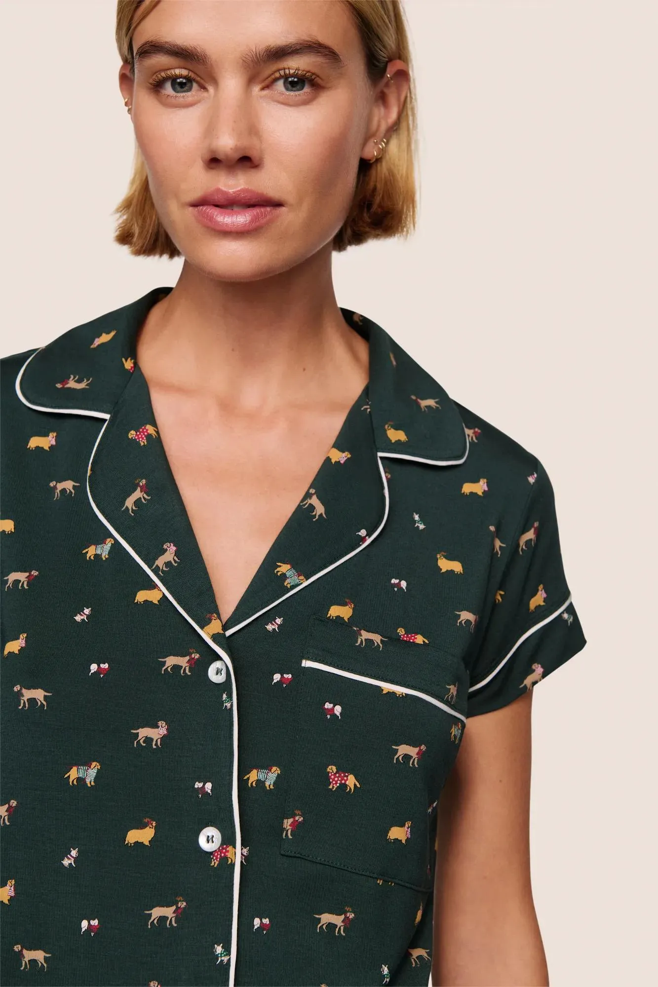 Gisele Printed TENCEL™ Modal Shortie Short PJ Set sold by Eberjey product image thumbnail 3