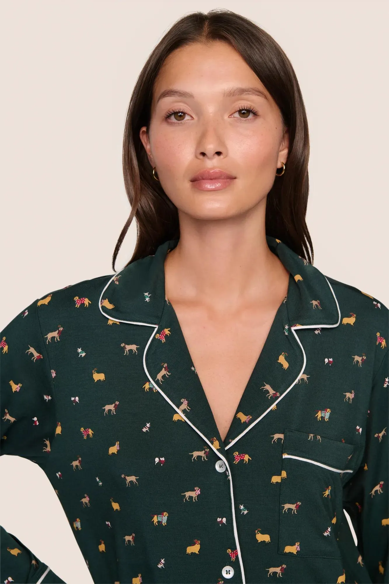 Gisele Printed TENCEL™ Modal Long PJ Set sold by Eberjey product image thumbnail 2