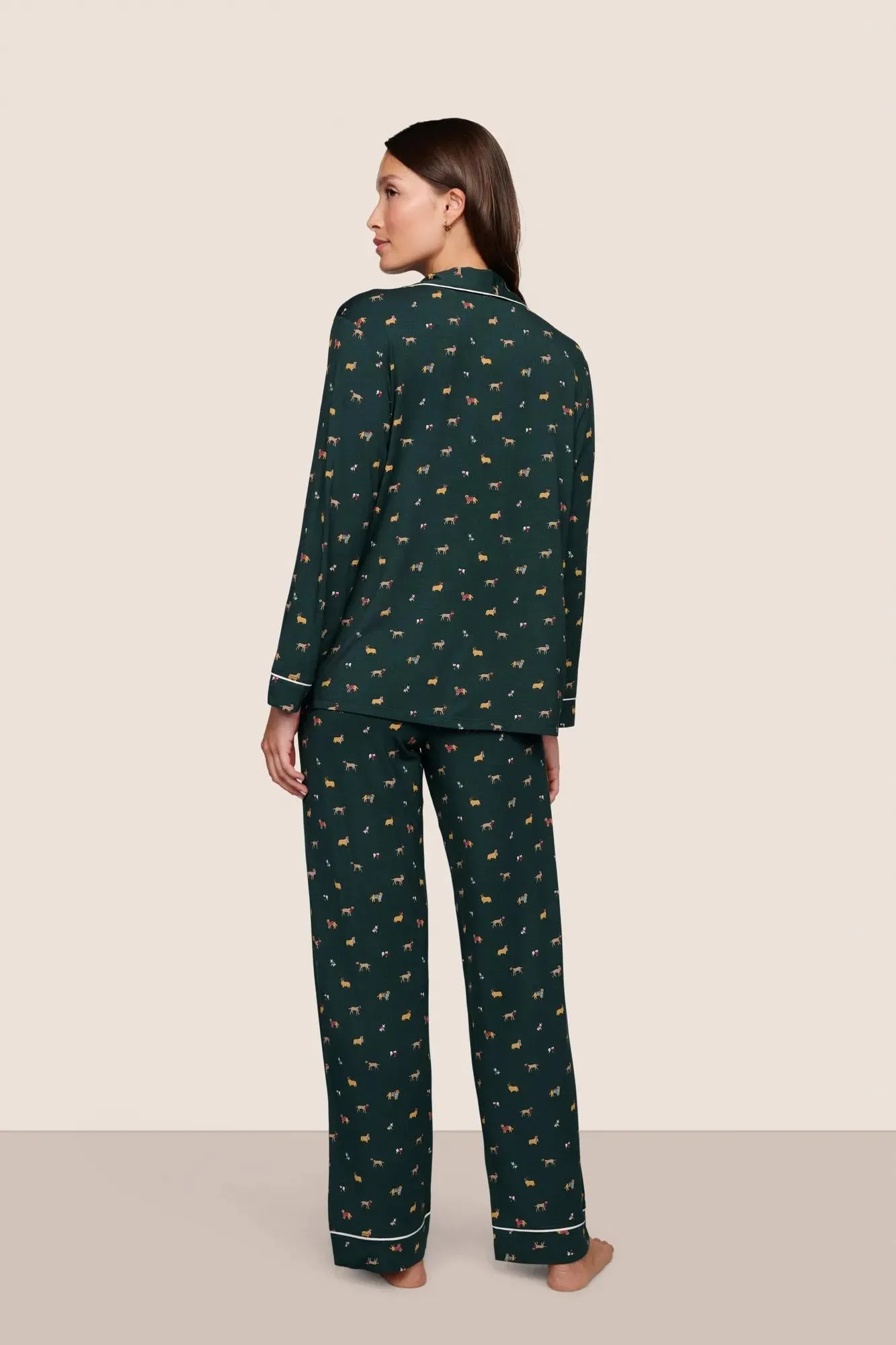 Gisele Printed TENCEL™ Modal Long PJ Set sold by Eberjey product image thumbnail 3