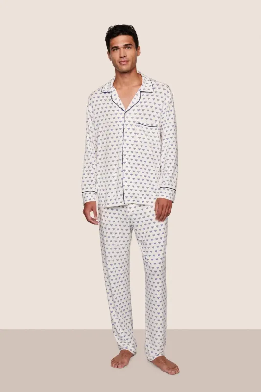 William Printed TENCEL™ Modal Long PJ Set sold by Eberjey