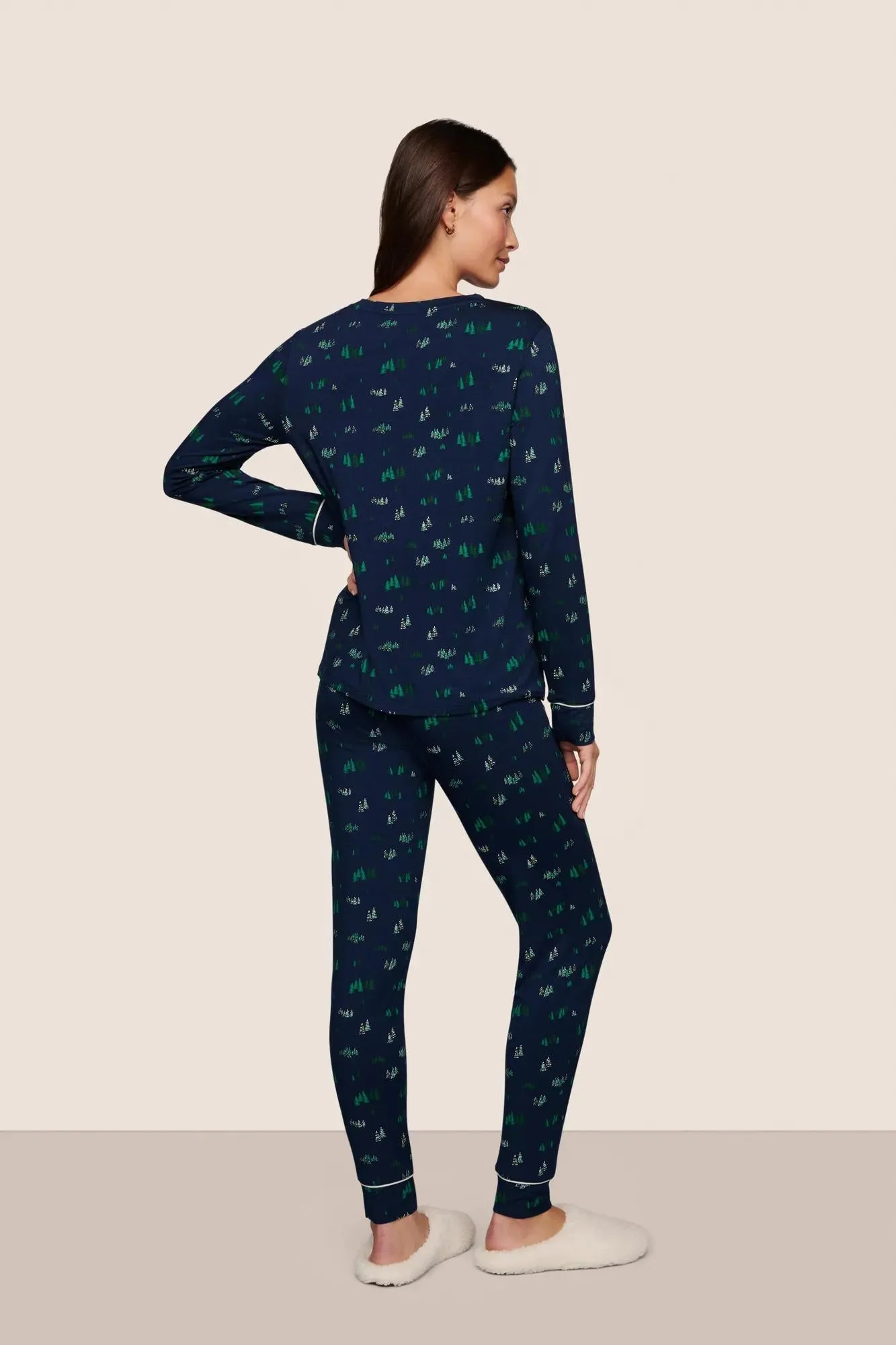 Gisele Printed TENCEL™ Modal Crewneck PJ Set sold by Eberjey product image thumbnail 2