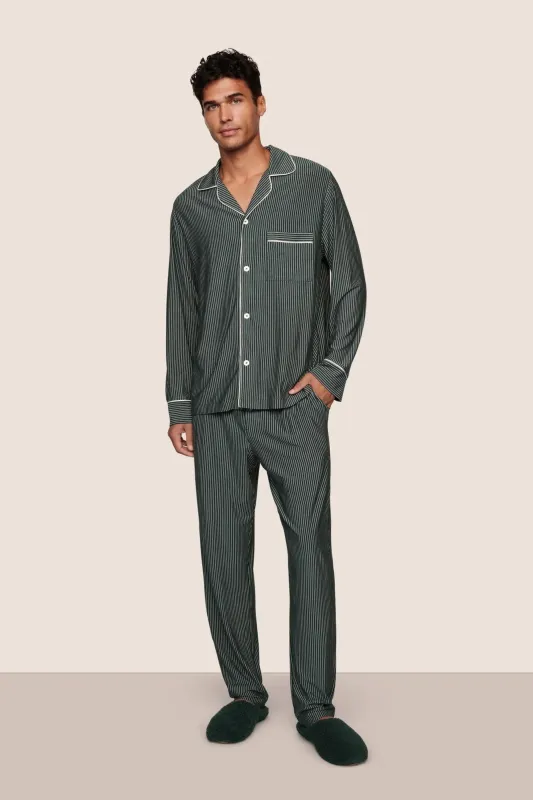 William Printed TENCEL™ Modal Long PJ Set sold by Eberjey