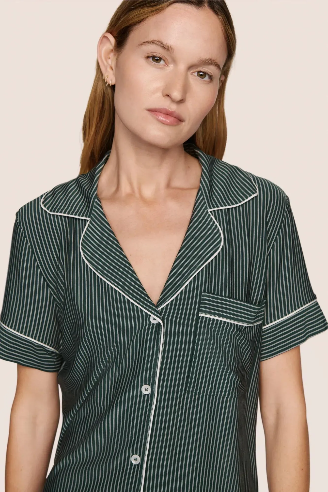 Gisele Printed TENCEL™ Modal Relaxed Short PJ Set sold by Eberjey product image thumbnail 3