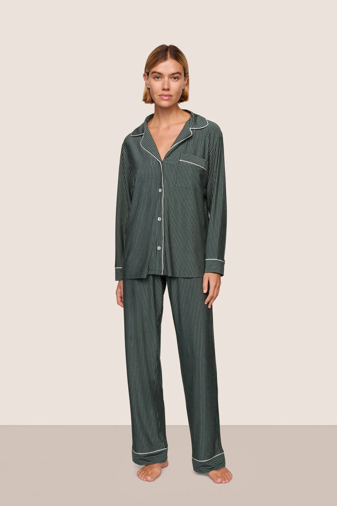 Gisele Printed TENCEL™ Modal Long PJ Set sold by Eberjey